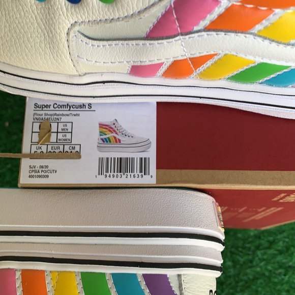 VANS SUPER COMFYCUSH S FLOUR SHOP RAINBOW/TRWHT WM - Picture 16 of 16